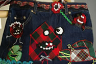Tasche mit Monstermotiv
